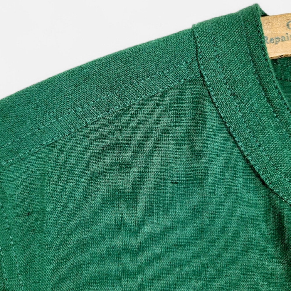 NWT APIECE APART Maurino Drop Waist Mini Dress Jadeite Green Organic Cotton S - Picture 6 of 16
